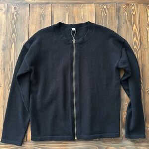Black Zippered Women’s Sweater